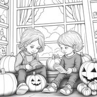 Halloween Coloring Pages photo