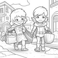 Halloween Coloring Pages photo