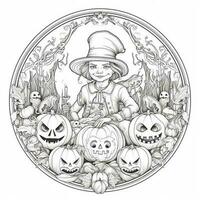 Halloween Coloring Pages photo