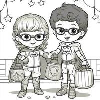 Halloween Coloring Pages photo