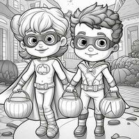Halloween Coloring Pages photo