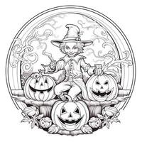 Halloween Coloring Pages photo