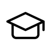 Mortarboard Icon Vector Symbol Design Illustration