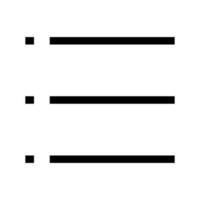 List Icon Vector Symbol Design Illustration