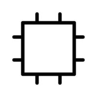 Cpu Icon Vector Symbol Design Illustration