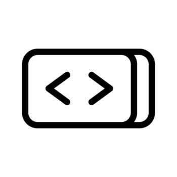 codificación icono vector símbolo diseño ilustración