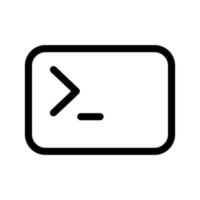 Command Line Icon Vector Symbol Design Illustration