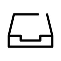 Archive Empty Icon Vector Symbol Design Illustration