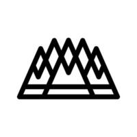 Mountain Icon Vector Symbol Design Illustration