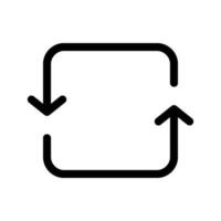 girar icono vector símbolo diseño ilustración