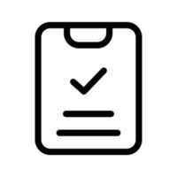 Checklist Icon Vector Symbol Design Illustration