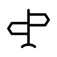 Signpost Icon Vector Symbol Design Illustration