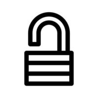 Unlock Icon Vector Symbol Design Illustration