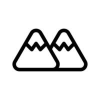 Mountains Icon Vector Symbol Design Illustration