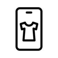 en línea compras icono vector símbolo diseño ilustración