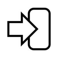 Log In Icon Vector Symbol Design Illustration