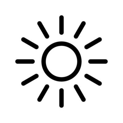 Sun Icon Vector Symbol Design Illustration