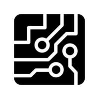 Robot Chip Icon Vector Symbol Design Illustration