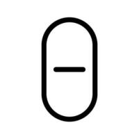 Capsule Icon Vector Symbol Design Illustration