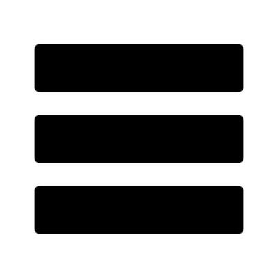 Hamburger Menu Icon Vector Symbol Design Illustration