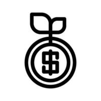 Financial Growth Icon Vector Symbol Design Illustration