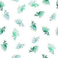 Stylized wildflower seamless pattern. Decorative naive flower botanical background vector