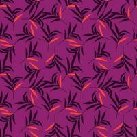 Abstract jungle palm leaf seamless pattern. Stylized tropical palm leaves wallpaper. vector