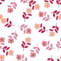 Small flower seamless pattern. Abstract floral ornament. Simple botanical backdrop. vector