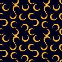Simple moon silhouettes seamless pattern. vector