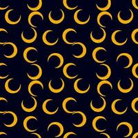 Simple moon silhouettes seamless pattern. vector