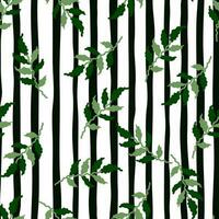 Organic leaves seamless pattern. Simple style. Botanical background. Decorative forest leaf wallpaper. vector