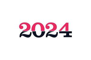 2024 logo design vector with creative unique idea