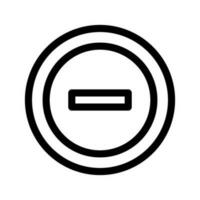 Minus Icon Vector Symbol Design Illustration