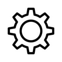 rueda dentada icono vector símbolo diseño ilustración