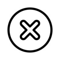 Cancel Button Icon Vector Symbol Design Illustration