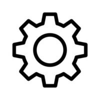 Gear Icon Vector Symbol Design Illustration