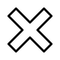 Delete Icon Vector Symbol Design Illustration
