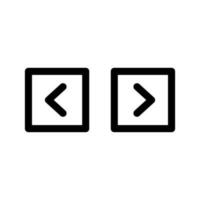 Navigation Buttons Icon Vector Symbol Design Illustration