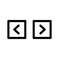 Navigation Buttons Icon Vector Symbol Design Illustration