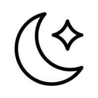 Luna icono vector símbolo diseño ilustración