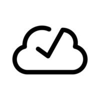 Uploaded To Cloud Icon Vector Symbol Design Illustration