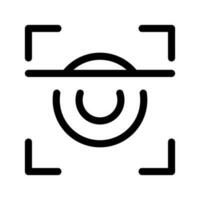 escanear retina icono vector símbolo diseño ilustración