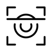 Scan Retina Icon Vector Symbol Design Illustration