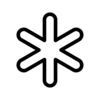 Snowflake Icon Vector Symbol Design Illustration