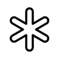 Snowflake Icon Vector Symbol Design Illustration