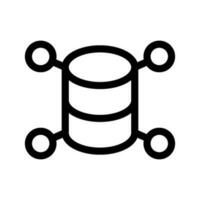 Network Database Icon Vector Symbol Design Illustration