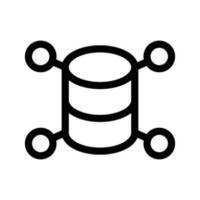 Network Database Icon Vector Symbol Design Illustration