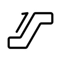 escalera mecánica icono vector símbolo diseño ilustración