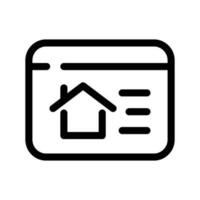 Homepage Icon Vector Symbol Design Illustration
