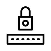 Password Icon Vector Symbol Design Illustration